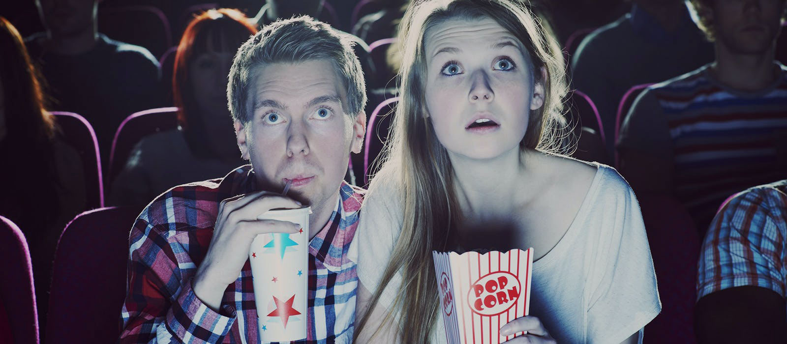 Couple watching cinema
