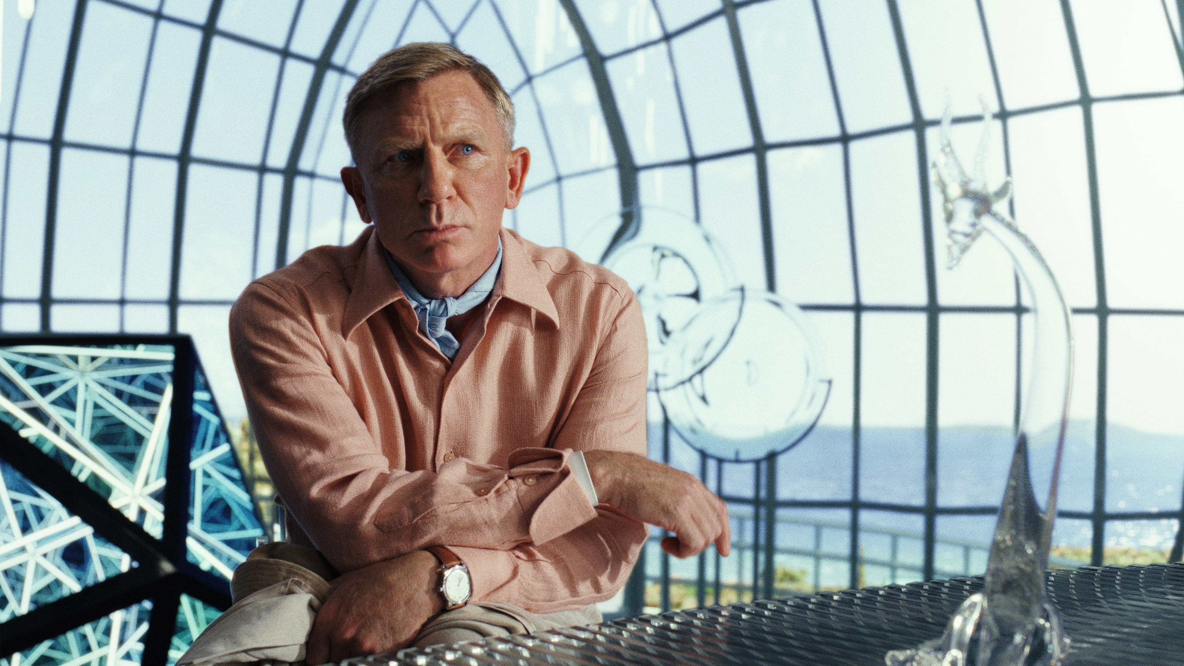 Det hade varit lite kul att se Glass Onion vinna en Oscar för bästa manus. Repliken "No, it's just dumb" är redan legendarisk. Foto: Netflix.