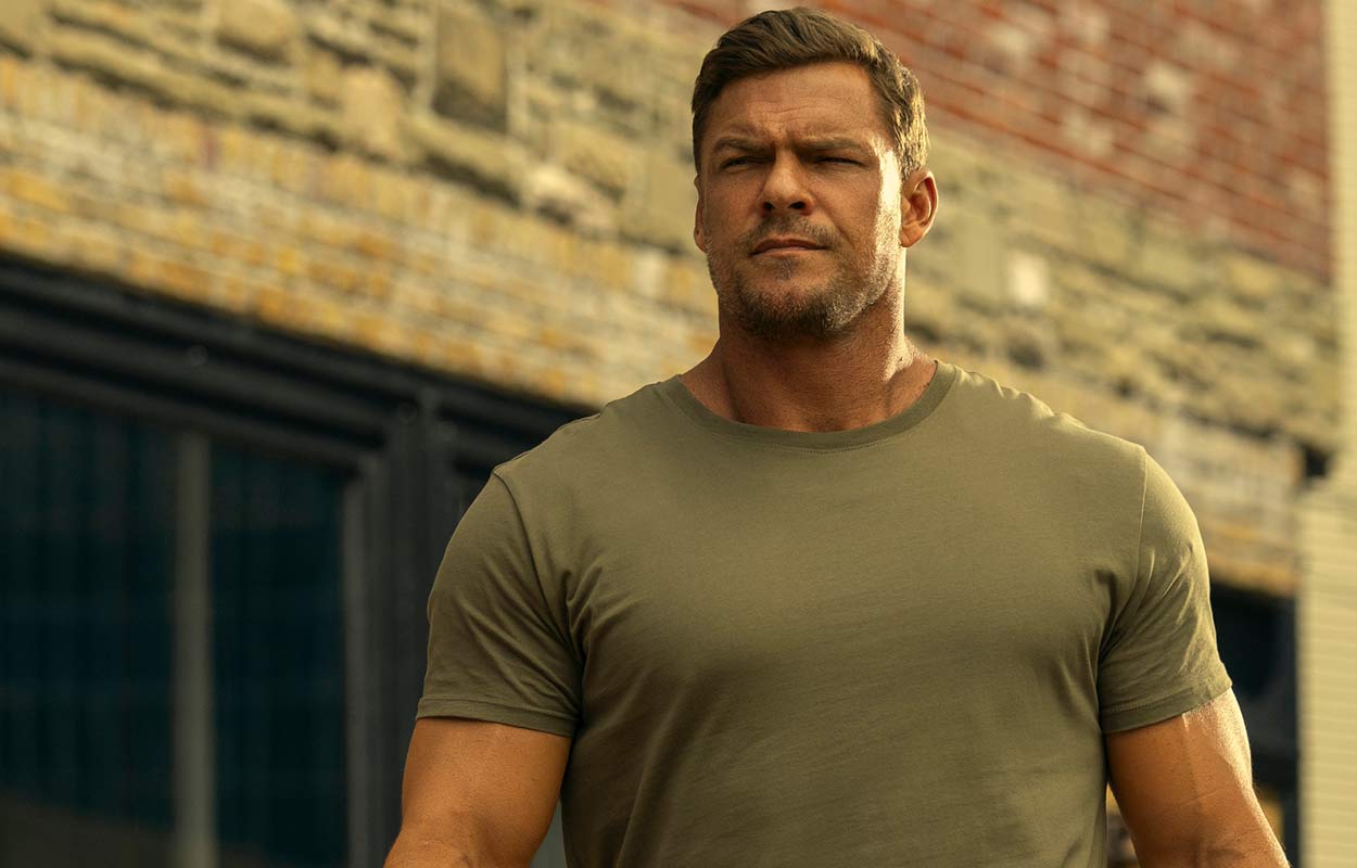 Alan Ritchson i tredje säsongen av Reacher. Foto: Prime Video