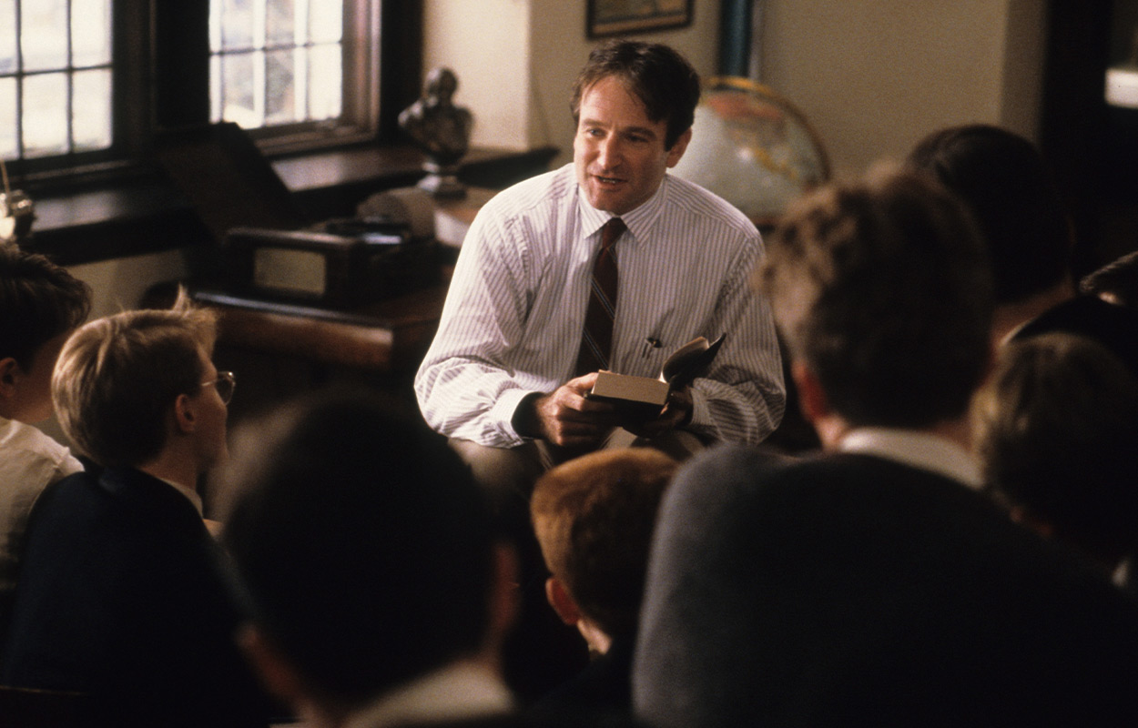 Robin Williams i &rdquo;D&ouml;da poeters s&auml;llskap&rdquo;.