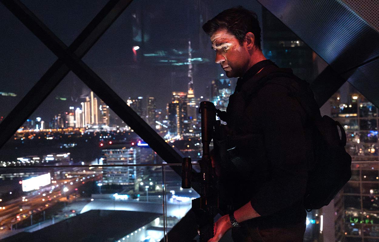 John Krasinski i &rdquo;Tom Clancy's Jack Ryan: Ghost War&rdquo;.
