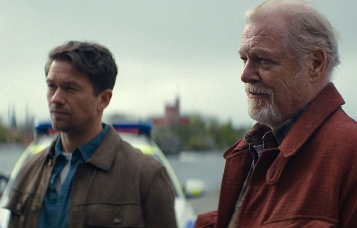Jakob Oftebro och Peter Andersson i &rdquo;Blodsoffer&rdquo;.