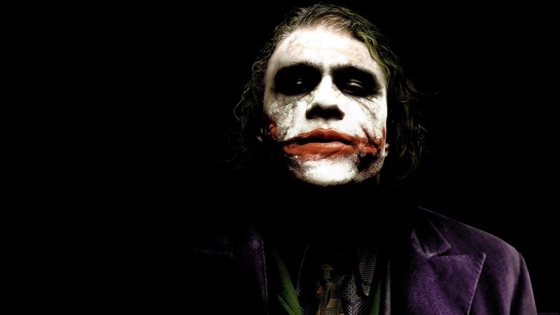 Heath Ledger i rollen som Jokern i The Dark Knight