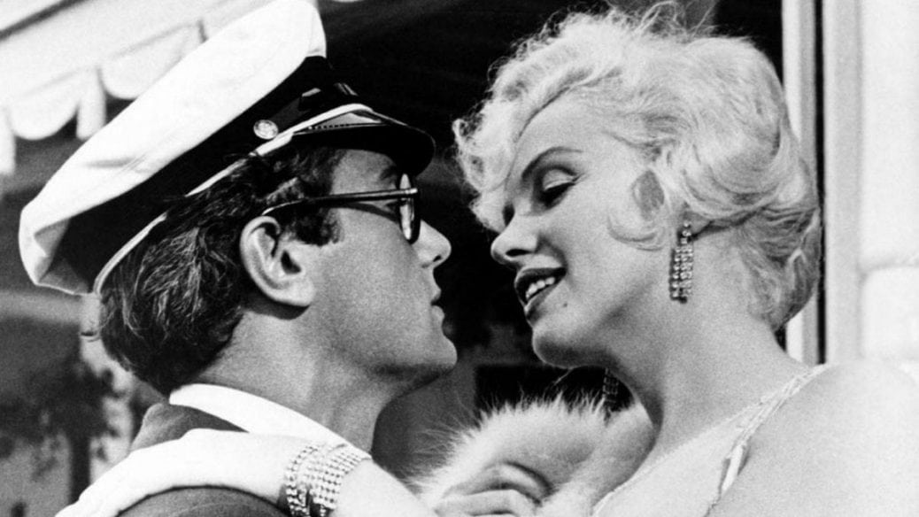 Tony Curtis och Marilyn Monroe i filmen I hetaste laget.