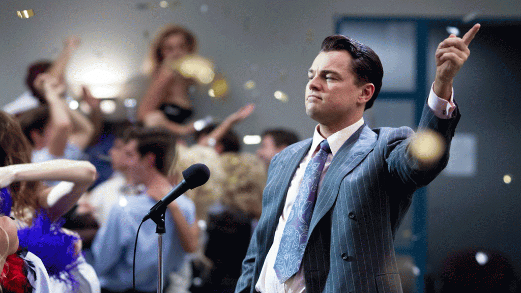 Leonardo DiCaprio i "The Wolf of Wall Street"