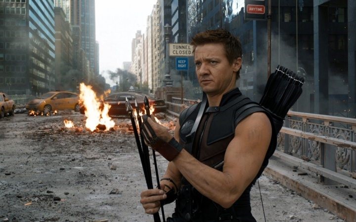 Jeremy Renner som Hawkeye.