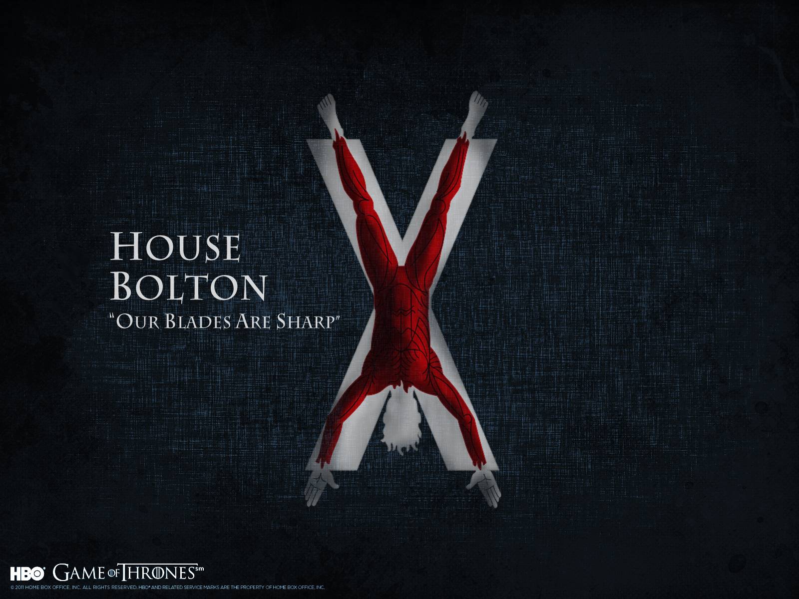 Bolton-släktens banderoll är så pass brutal att Joffrey hade börjat gråta av dess åsyn.