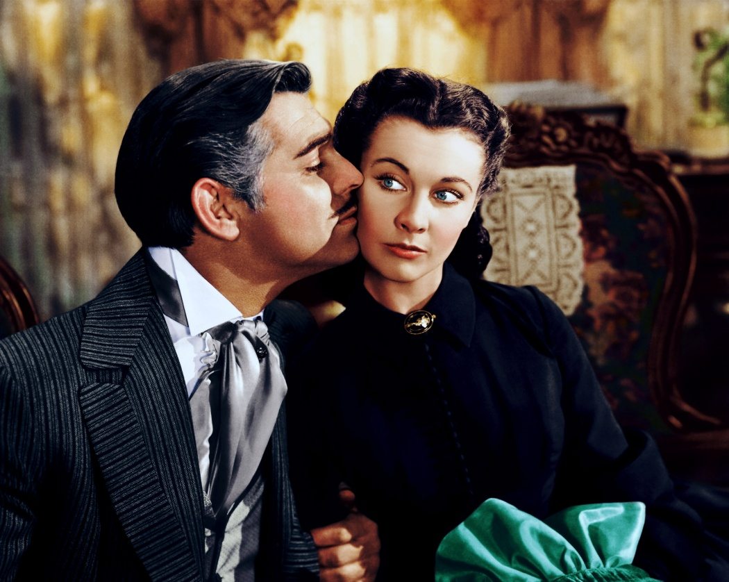 Clarg Gable of Vivien Leigh i 1939 års storfilm Borta med Vinden