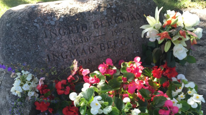 Ingrid och Ingmar Bergmans grav. Foto: Gustav Larsed