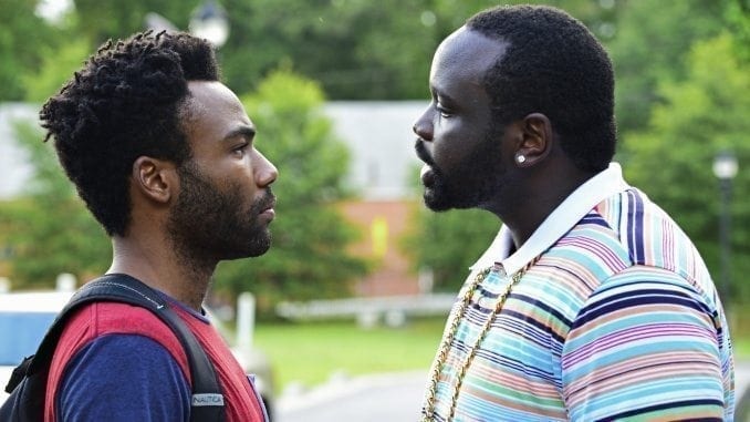 Donald Glover som Earnest Marks och Brian Tyree Henry som Alfred Miles i Atlanta. Foto: Guy D'Alema/FX.