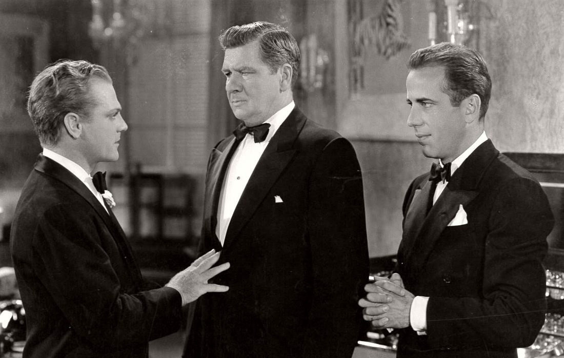 James Cagney och Humphrey Bogart i Panik i gangstervärlden (1938)