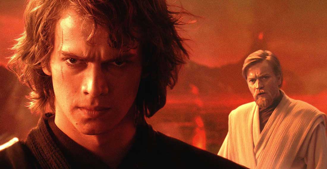 Obi-Wan försöker prata med Annakin i "Star Wars: Revenge of the Sith"