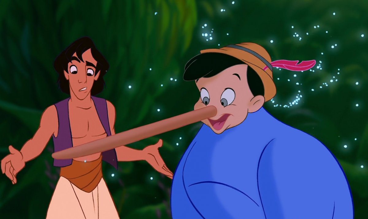 Aladdin och Anden-Pinoccio i en av de bästa Disneyfilmerna