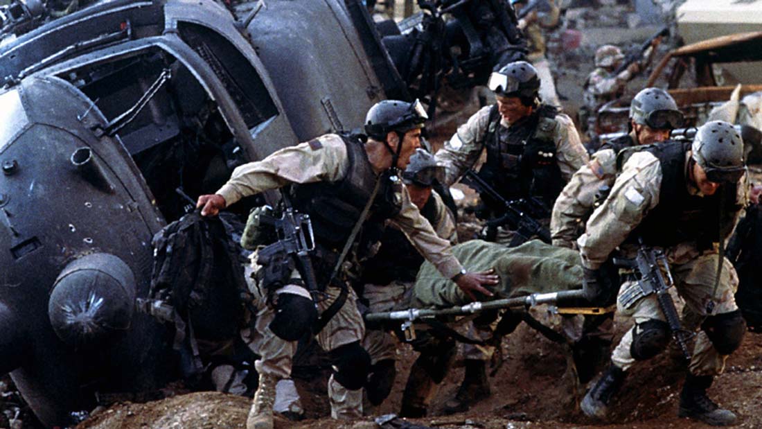 Från Black Hawk Down- På vår lista med bra krigsfilmer 