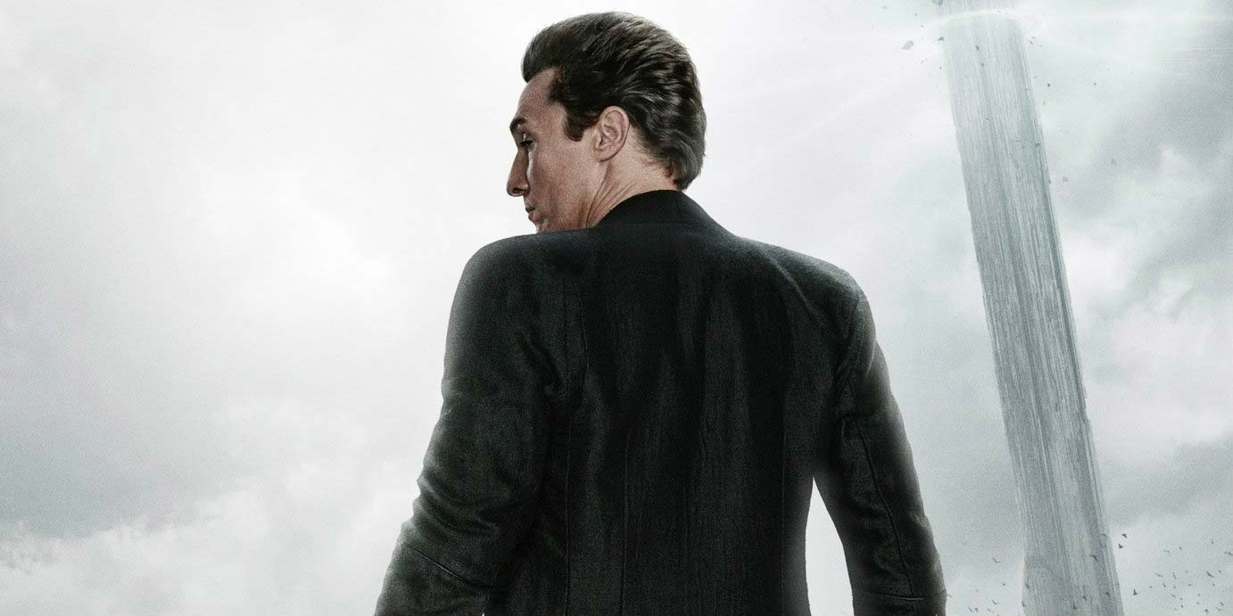 Matthew McConaughey som "The Man in Black". Bilden är beskuren från en poster till "The Dark Tower"