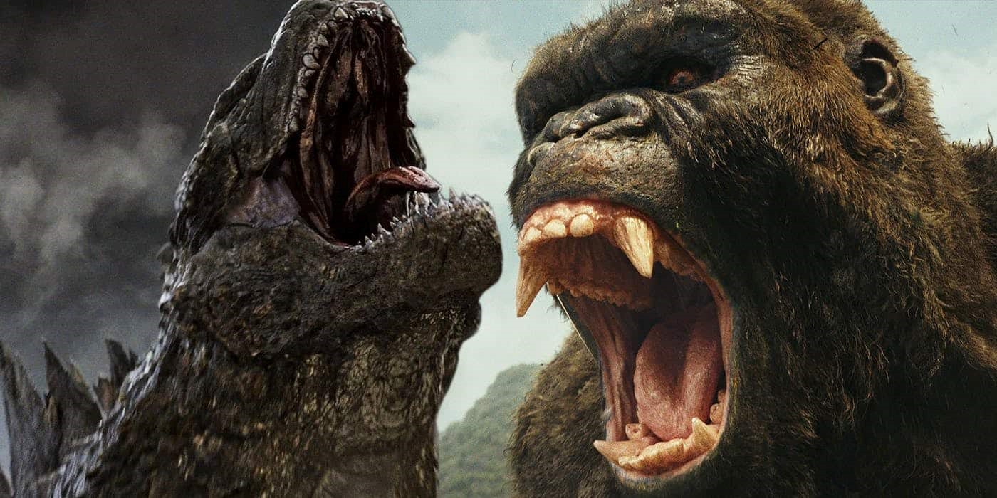 Bild på Godzilla och Kong.
