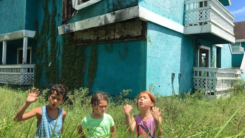 Tre barn från filmen "The Florida Project"