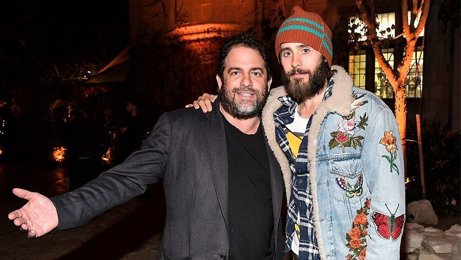 Brett Ratner och Jared Leto på Hefners 91-årsfirande.
