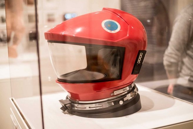 Originalhjälm som användes i "År 2001 – ett rymdäventyr".