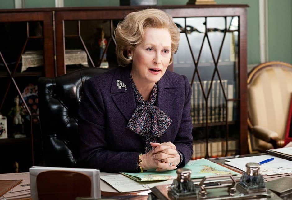 Meryl Streep som Margareth Thatcher i biografin Järnladyn