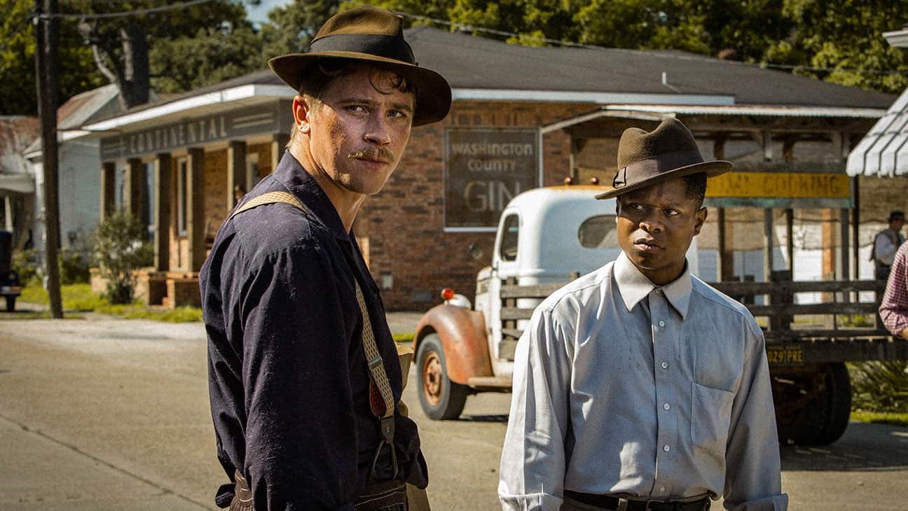 Garrett Hedlund och Jason Mitchell i Netflix-filmen Mudbound.