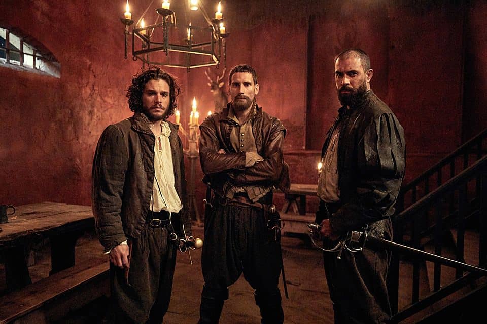 Kit Harington m.fl. i publicitetsbild för Gunpowder