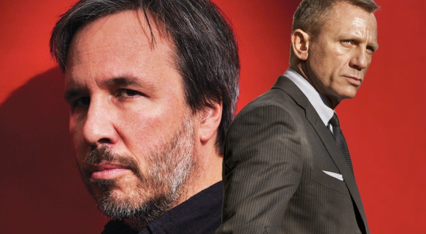 Här ser du en bild på Denis Villeneuve och Daniel Craig