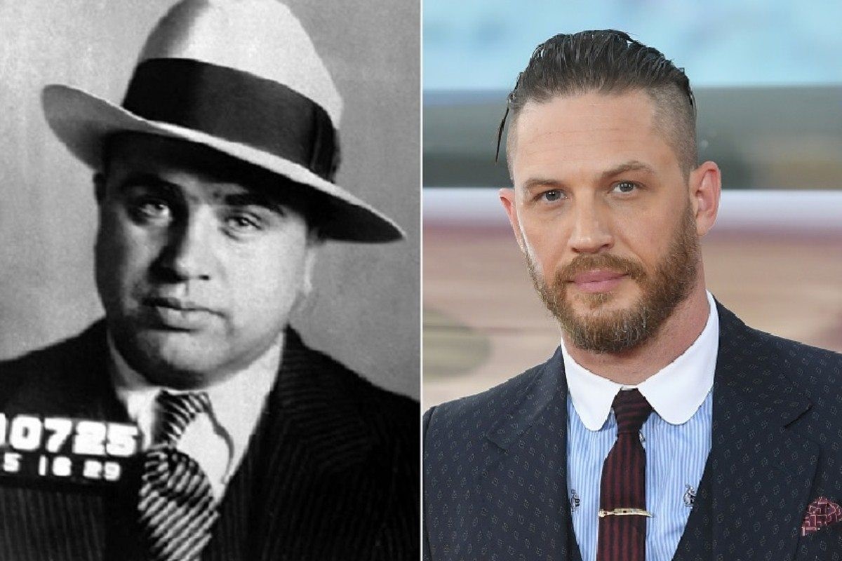 Al Capone och skådespelaren Tom Hardy.