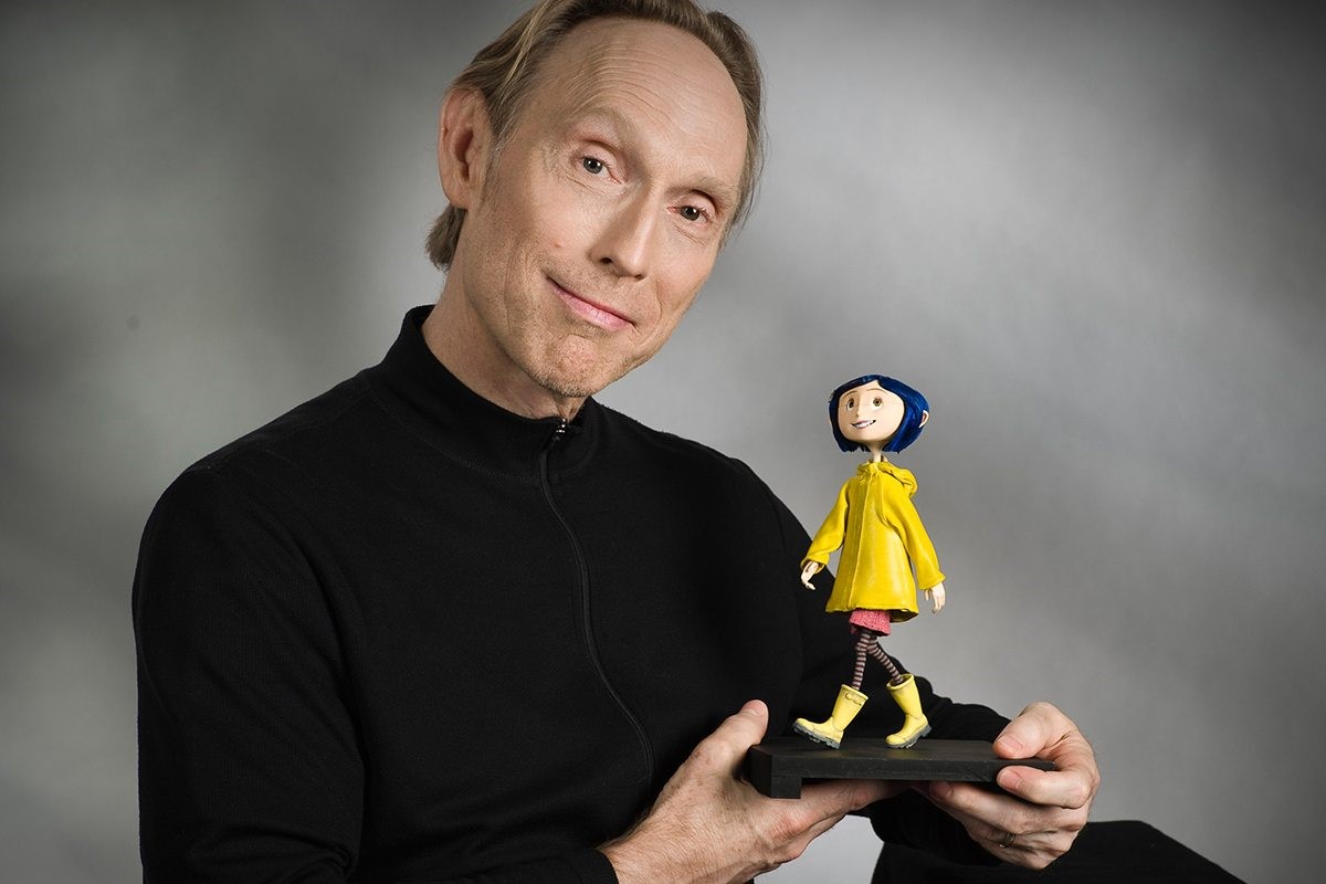 Henry Selick och karaktären "Coraline" från filmen med samma namn.