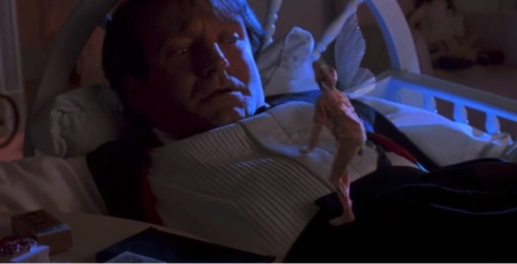 Robin Williams och Julia Roberts i Hook.