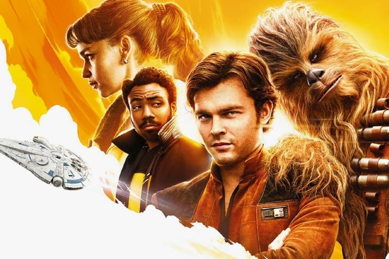 En affisch till Solo: a star wars story med flera av karaktÃ¤rerna