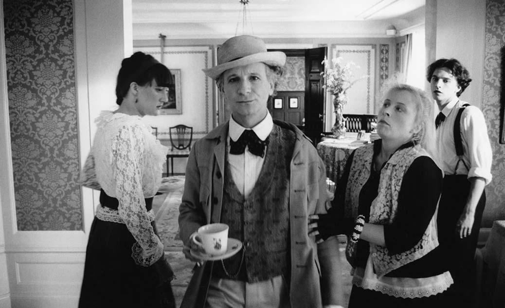 Lena Nylén, Etienne Glaser, Gunilla Röör och Björn Kjellman i Skyddsängeln.