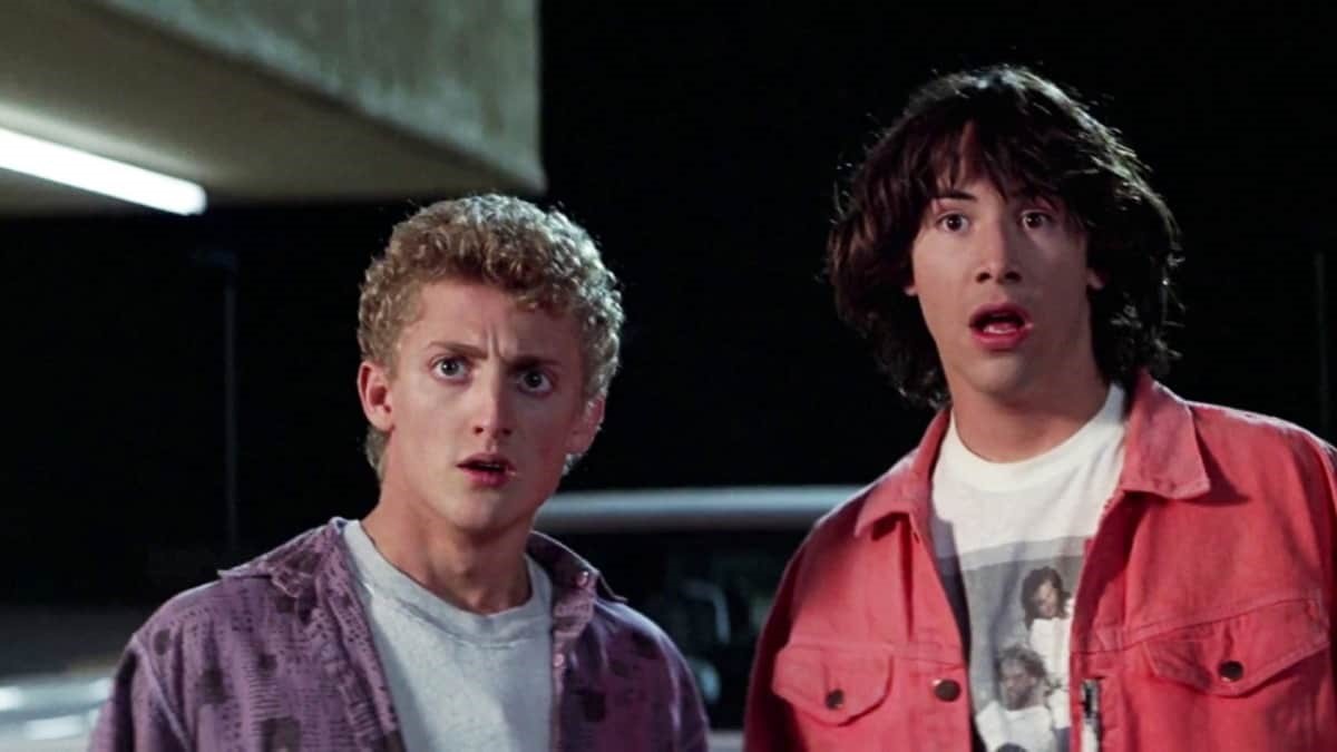 Alex Winter och Keanu Reeves i Bill & Teds galna äventyr.