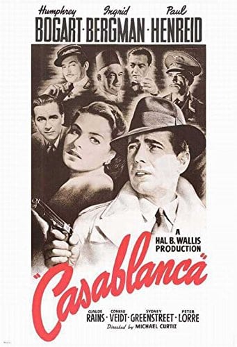 Poster till Casablanca (1942).