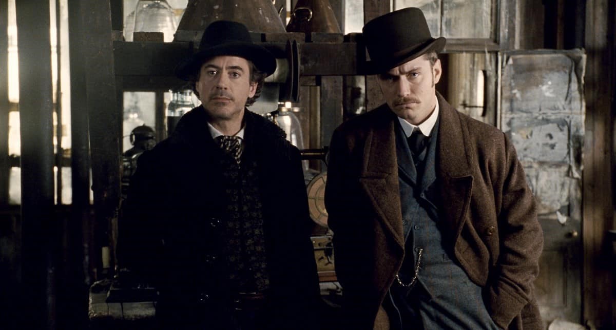 Robert Downey Jr. och Jude Law i Sherlock Holmes.