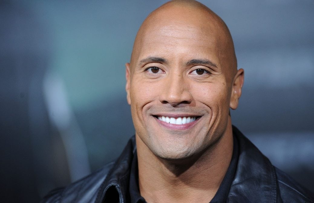 På bilden ser du Dwayne Johnson