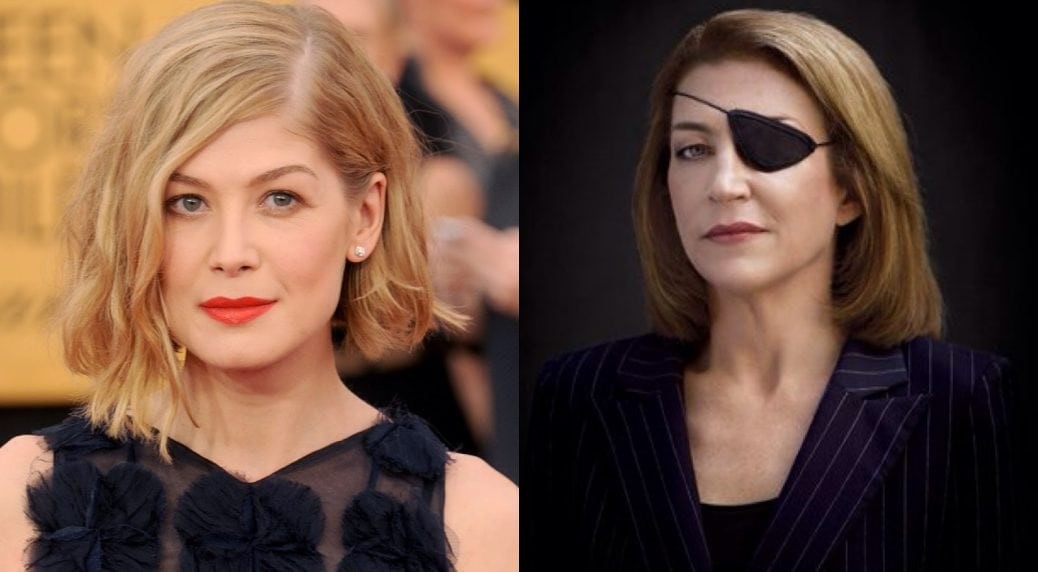 På bilden ser du Rosamund Pike och Marie Colvin