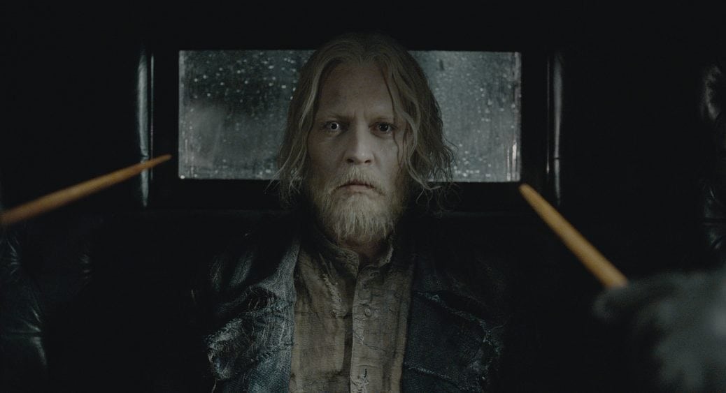 Johnny Depp i "Fantastiska vidunder: Grindelwalds brott",