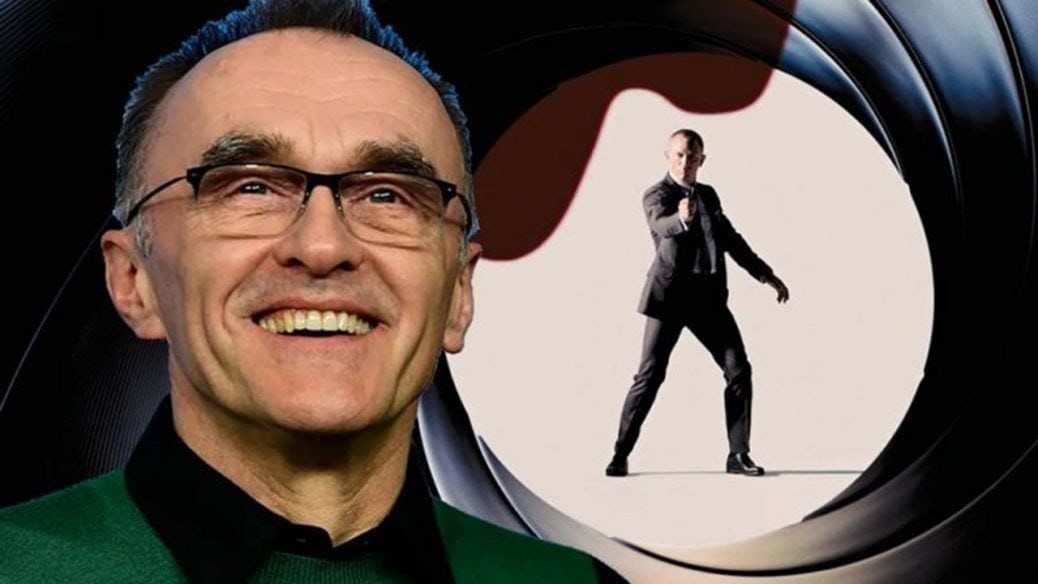 På bilden ser du Danny Boyle och James Bond
