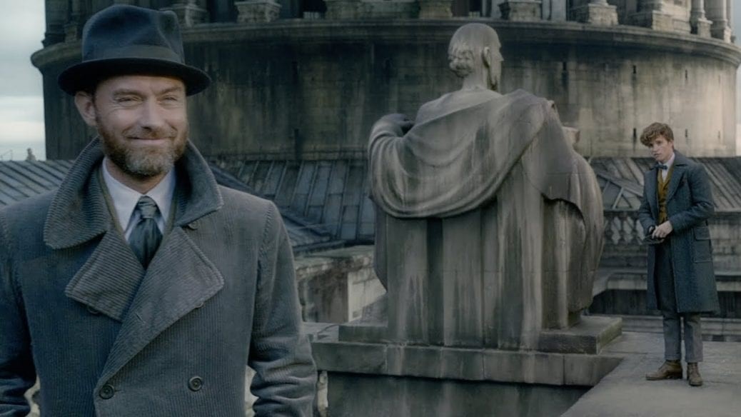 Jude Law i "Fantastiska vidunder: Grindelwalds brott".