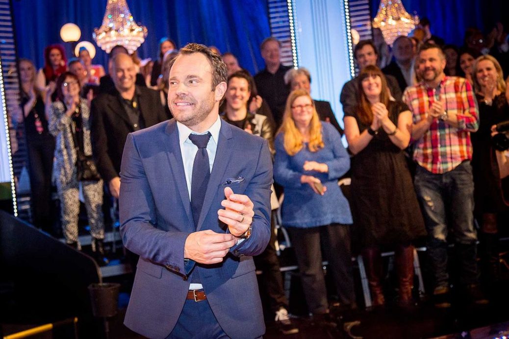 David Hellenius som programledare för "Let's Dance".