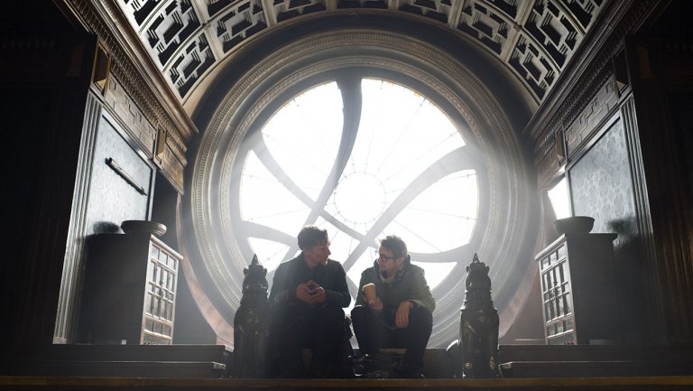 Benedict Cumberbatch och regissören Scott Derrickson
