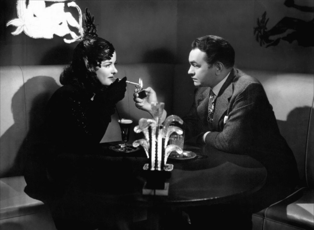 Joan Bennett och Edward G. Robinson i "The Woman in the Window".