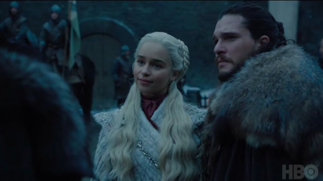 Kit Harington och Emilia Clarke som Jon Snow och Daenerys Targaryen