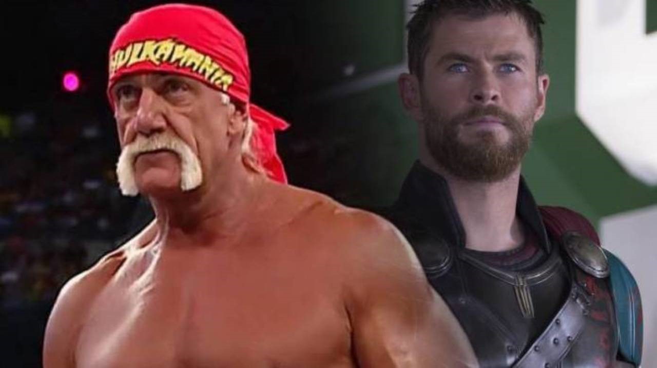 En bild av Hulk Hogan och Chris Hemsworth