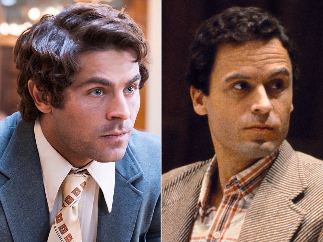 En bild på Zac Efron och Ted Bundy