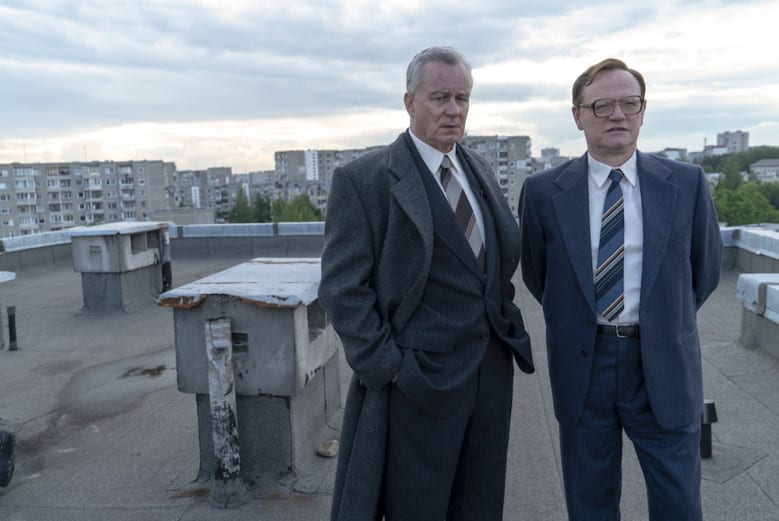 Stellan Skarsgård och Jared Harris i "Chernobyl".