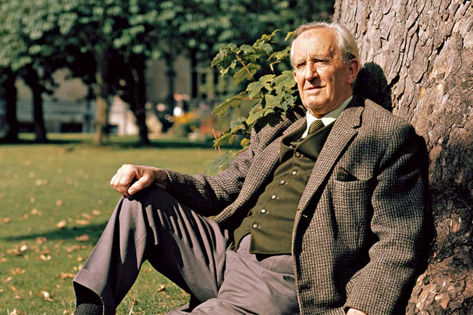 En bild av författaren J.R.R Tolkien