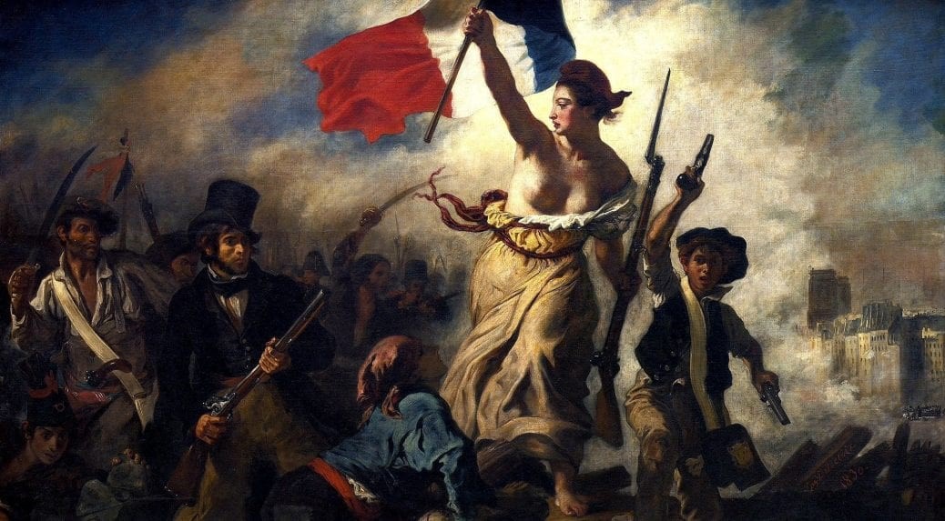 Den klassiska tavlan för Franska revolutionen.