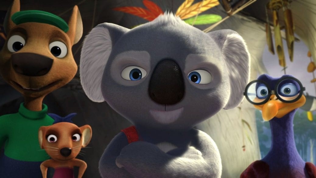 Blinky Bill står med armarna i kors i Blinky Bill Filmen.